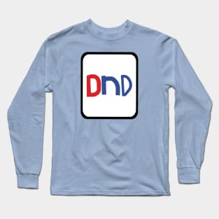 DND Typography in Frame Long Sleeve T-Shirt